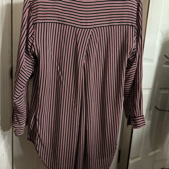 Maeve Anthropologie Adelaide Multicolored Striped Tunic Shirt Blouse S - Picture 2 of 4
